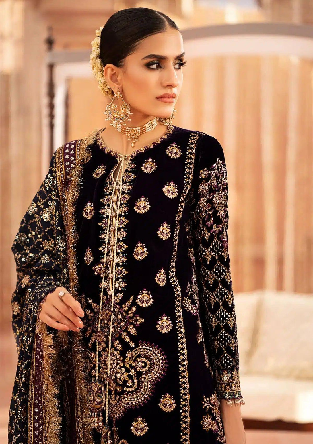 Aik Atelier | Zardozi Velvet 23 | 09 - Rang-e-Khaas