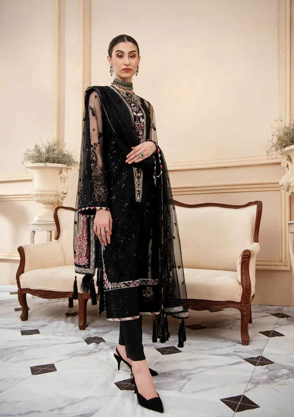 Aik Atelier | Formals Collection | LUMIERE - LOOK 02 - Rang-e-Khaas