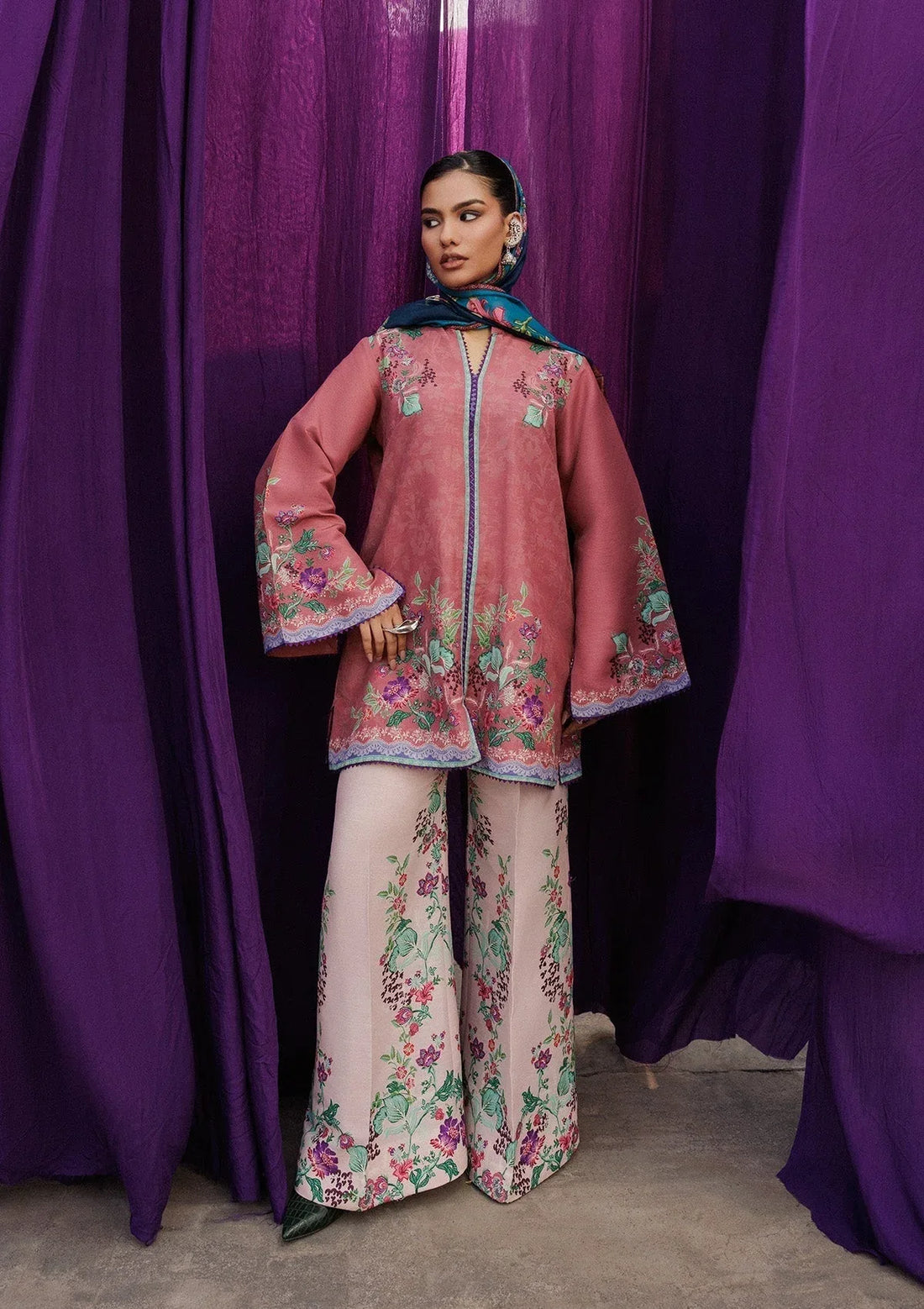 Aik Atelier | Roz Khaddar | AIK ROZ '25 D2 - LOOK 02 - Rang-e-Khaas