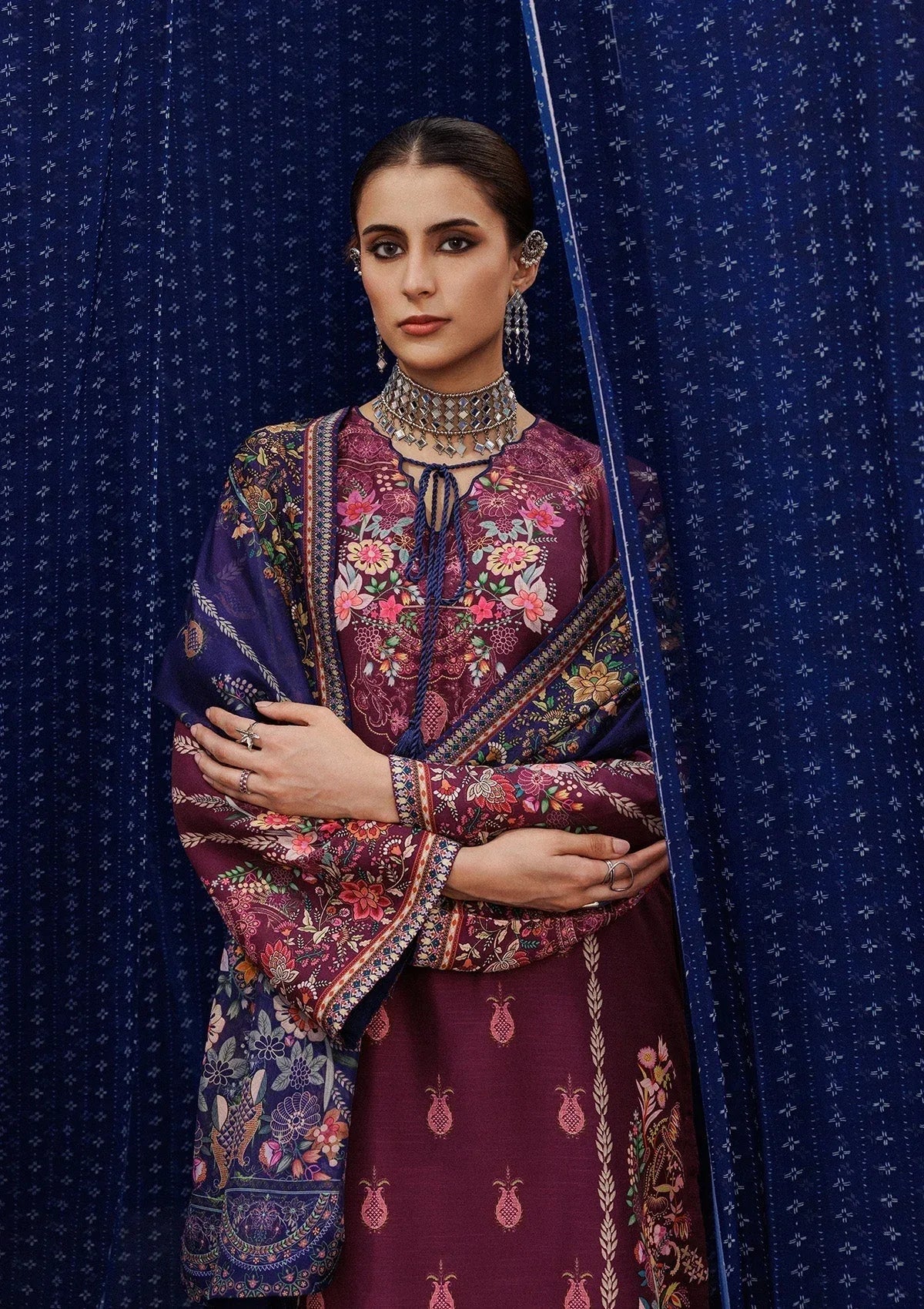 Aik Atelier | Roz Khaddar | AIK ROZ '25 D2 - LOOK 04 - Rang-e-Khaas