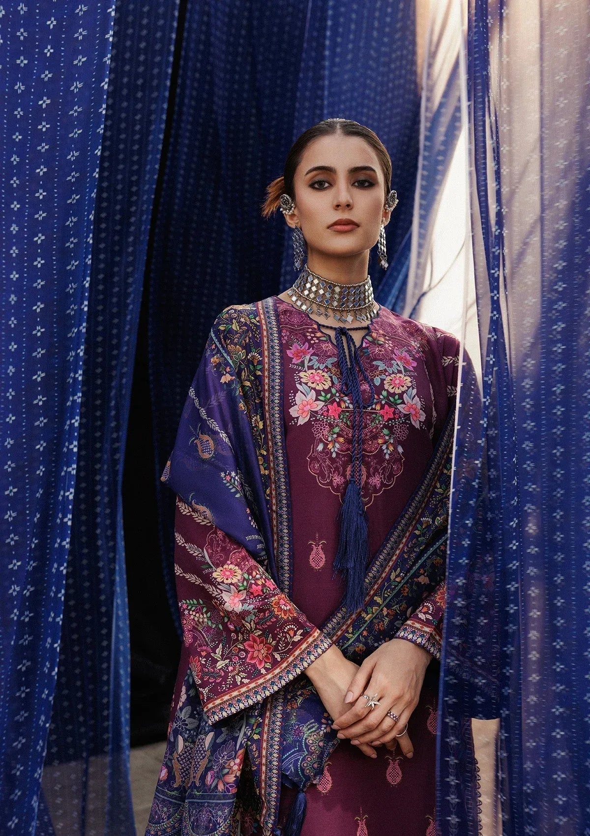 Aik Atelier | Roz Khaddar | AIK ROZ '25 D2 - LOOK 04 - Rang-e-Khaas