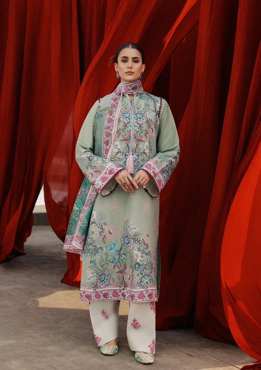 Aik Atelier | Roz Khaddar | AIK ROZ '25 D2 - LOOK 06 - Rang-e-Khaas