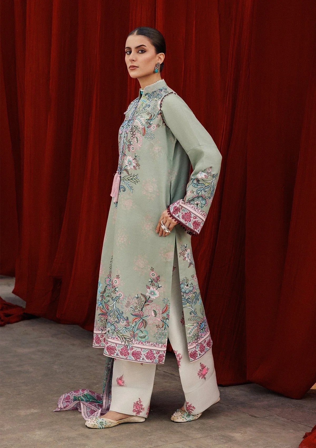 Aik Atelier | Roz Khaddar | AIK ROZ '25 D2 - LOOK 06 - Rang-e-Khaas