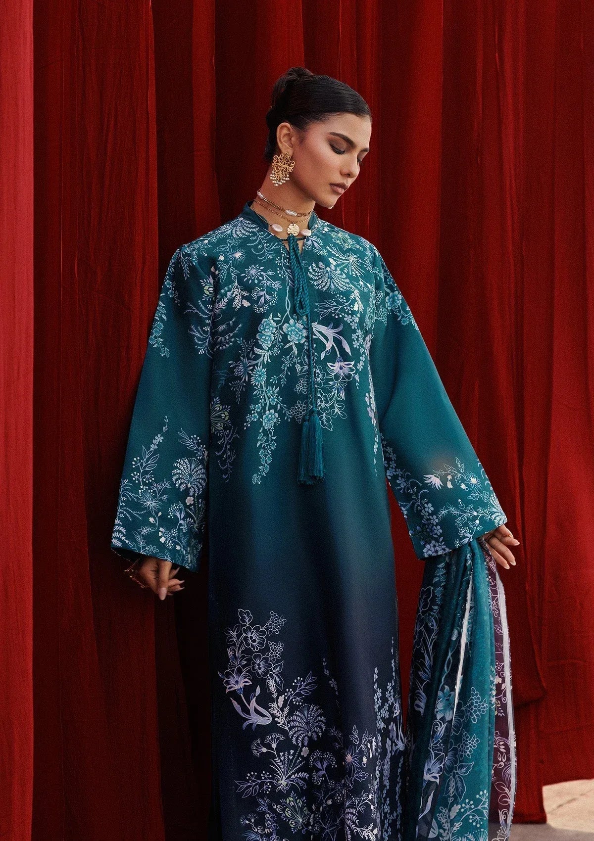Aik Atelier | Roz Khaddar | AIK ROZ '25 D2 - LOOK 07 - Rang-e-Khaas