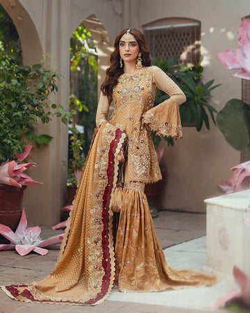 Ain | Naulakha Wedding Festive 24 |   AR-143 KESAR - Rang-e-Khaas