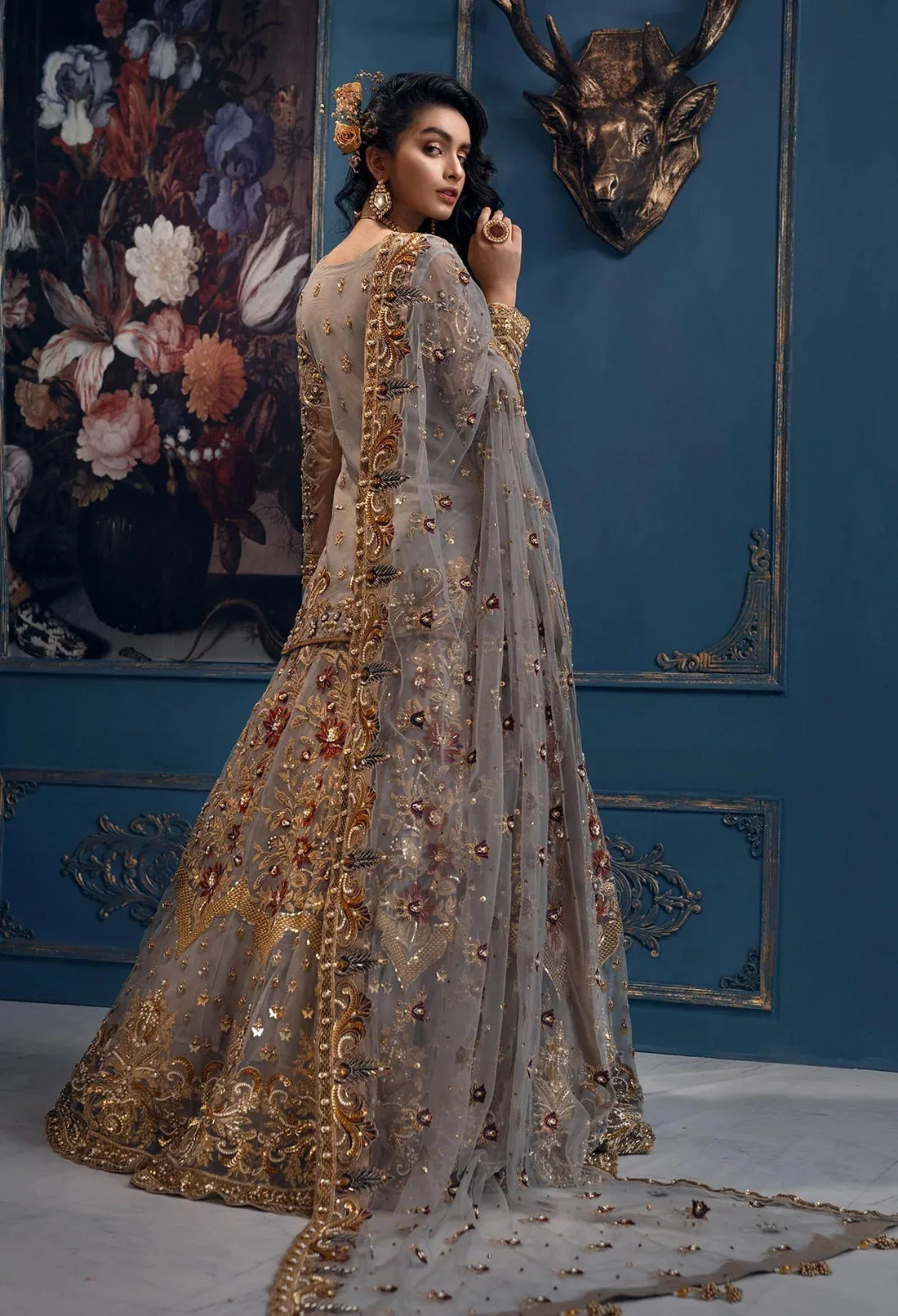 Akbar Aslam | Orphic Bridals | Queen Bee AAB-1403 - Rang-e-Khaas