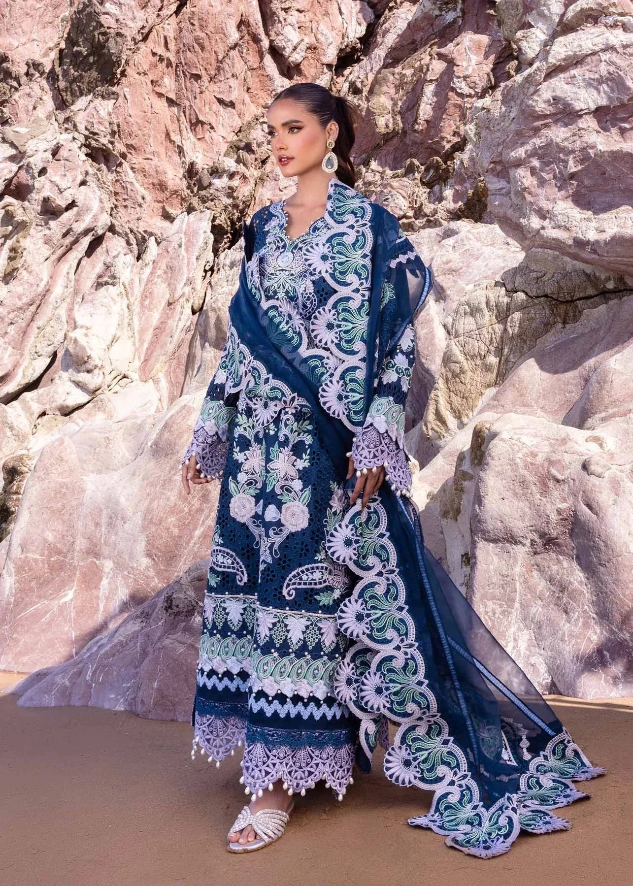 Akbar Aslam | Oasis Lawn 24 | Blue Bell - Rang-e-Khaas