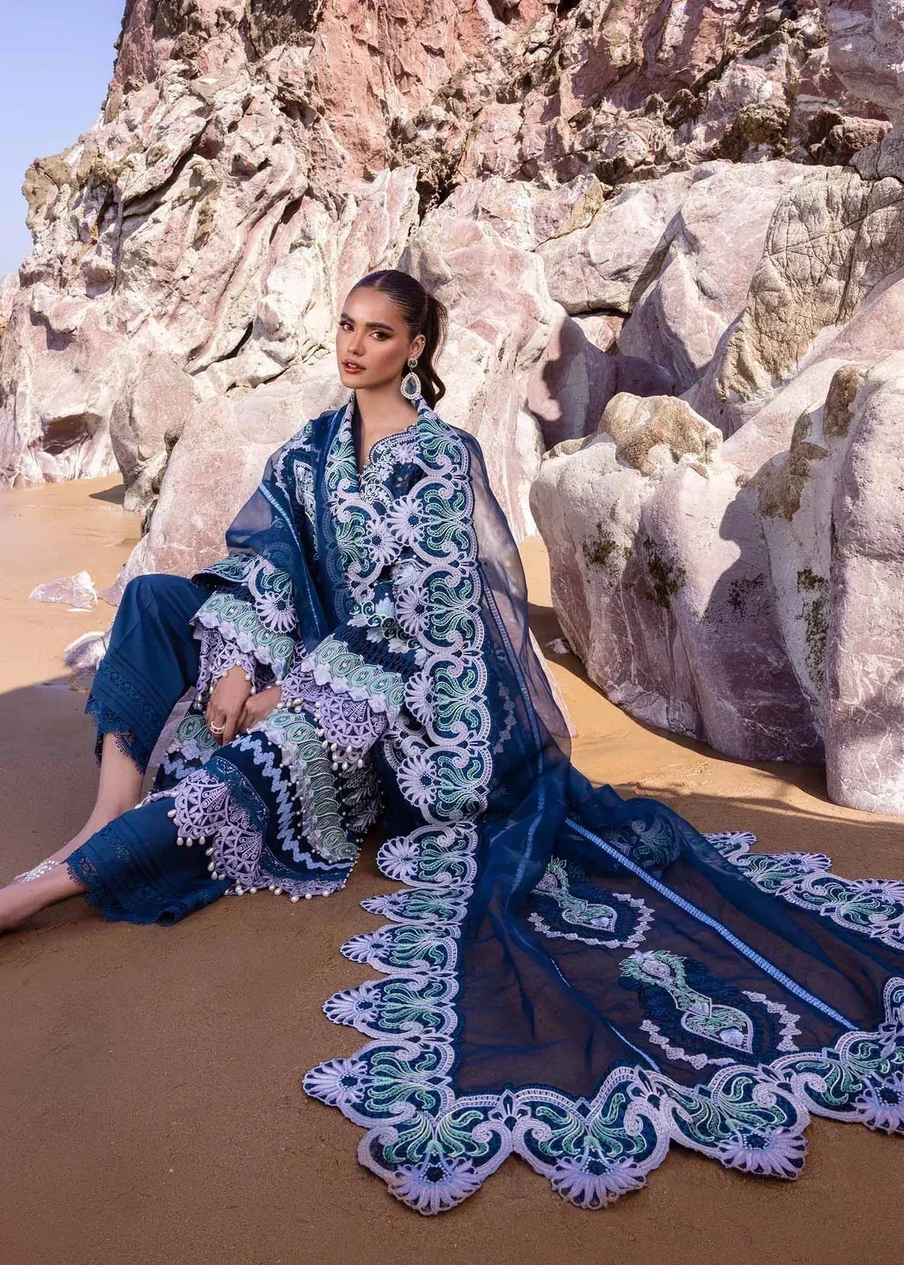 Akbar Aslam | Oasis Lawn 24 | Blue Bell - Rang-e-Khaas