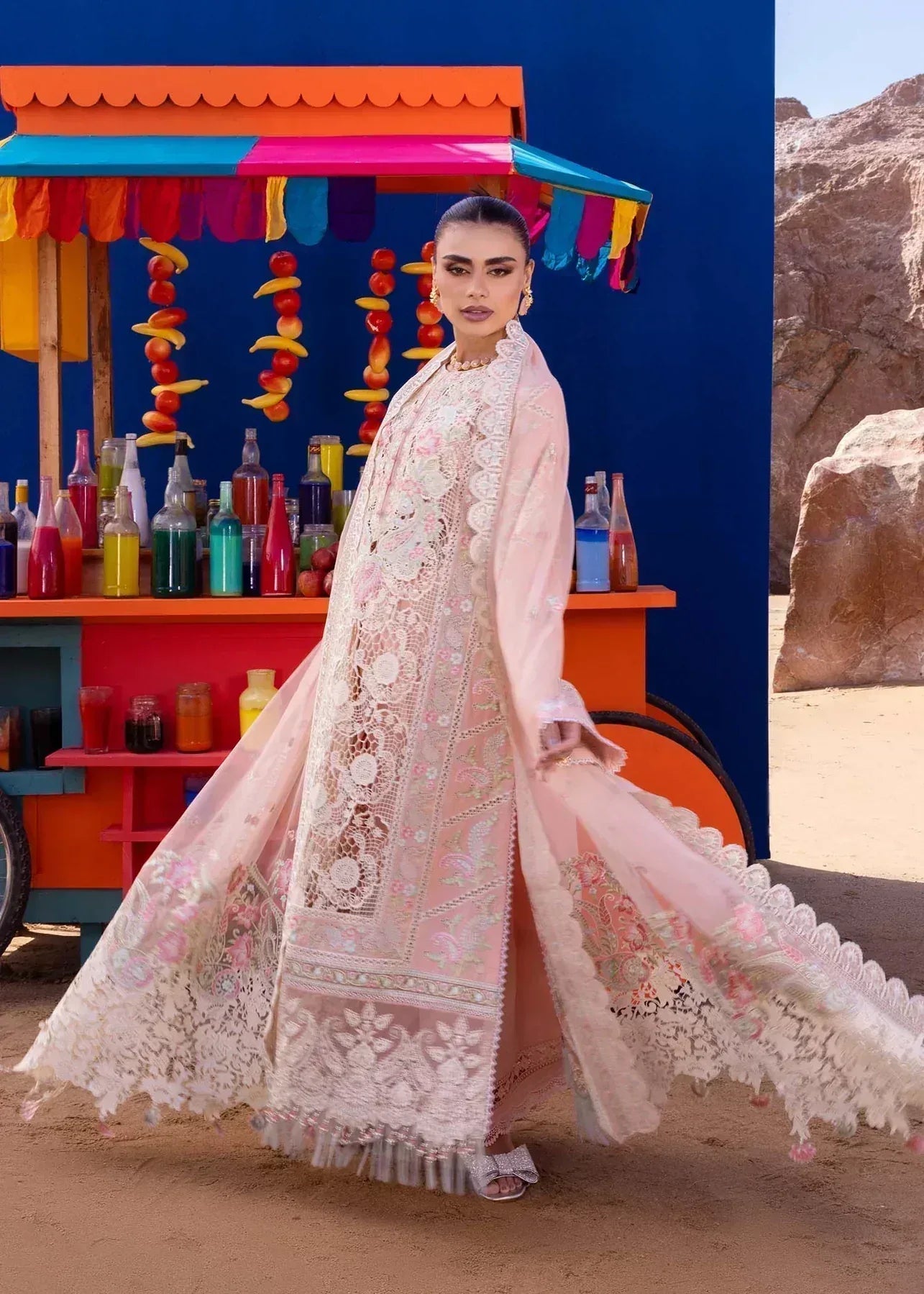 Akbar Aslam | Oasis Lawn 24 | Camellia - Rang-e-Khaas
