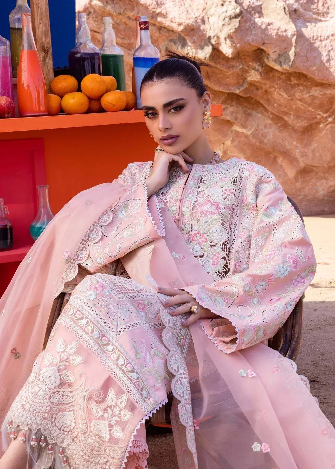 Akbar Aslam | Oasis Lawn 24 | Camellia - Rang-e-Khaas