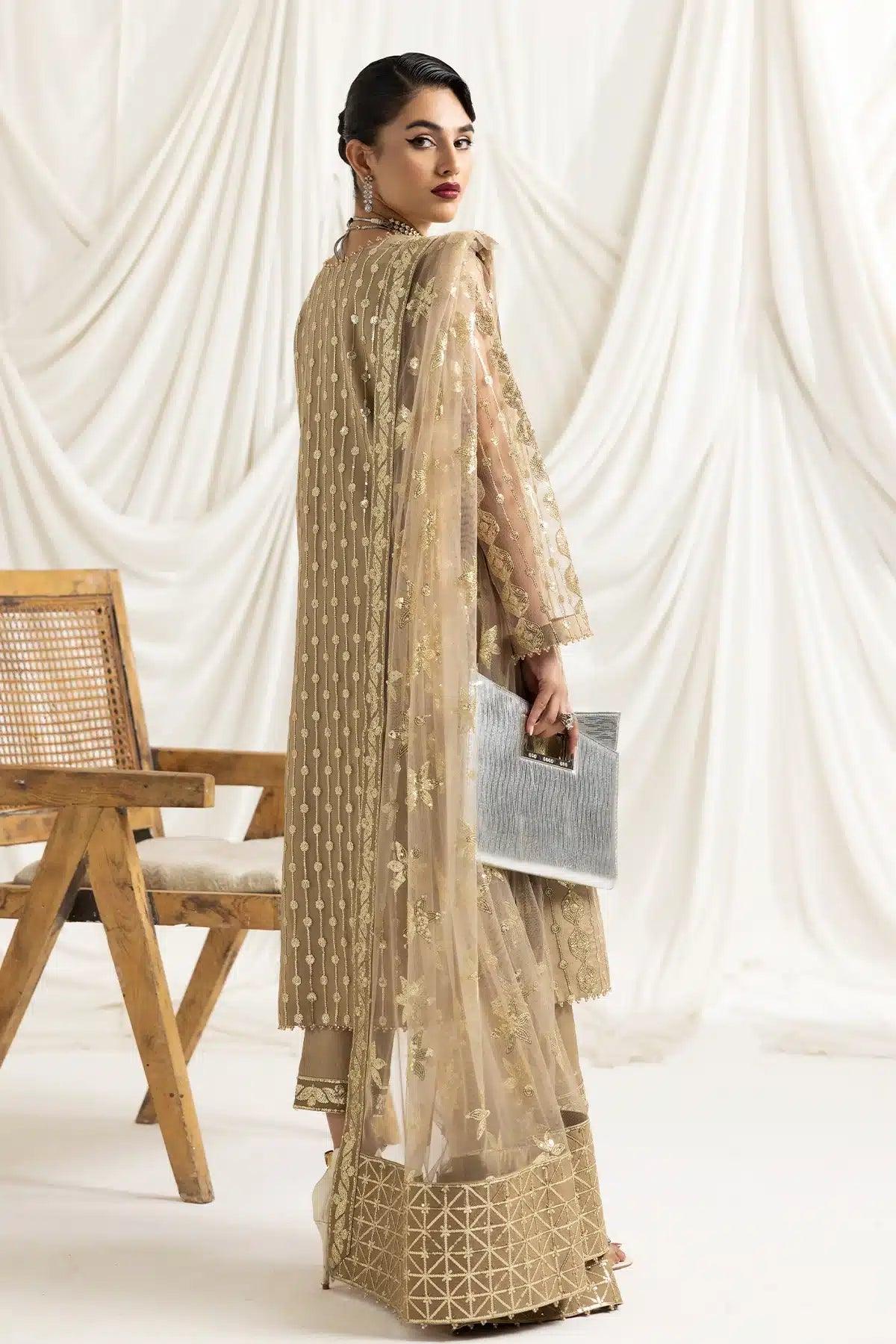 Alizeh | Dua Formals 23 | DUA-V02D01B- AIREEN(IVORY BEIGE) - Rang-e-Khaas