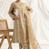 Alizeh | Dua Formals 23 | DUA-V02D01B- AIREEN(IVORY BEIGE)