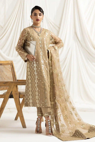 Alizeh | Dua Formals 23 | DUA-V02D01B- AIREEN(IVORY BEIGE) - Rang-e-Khaas