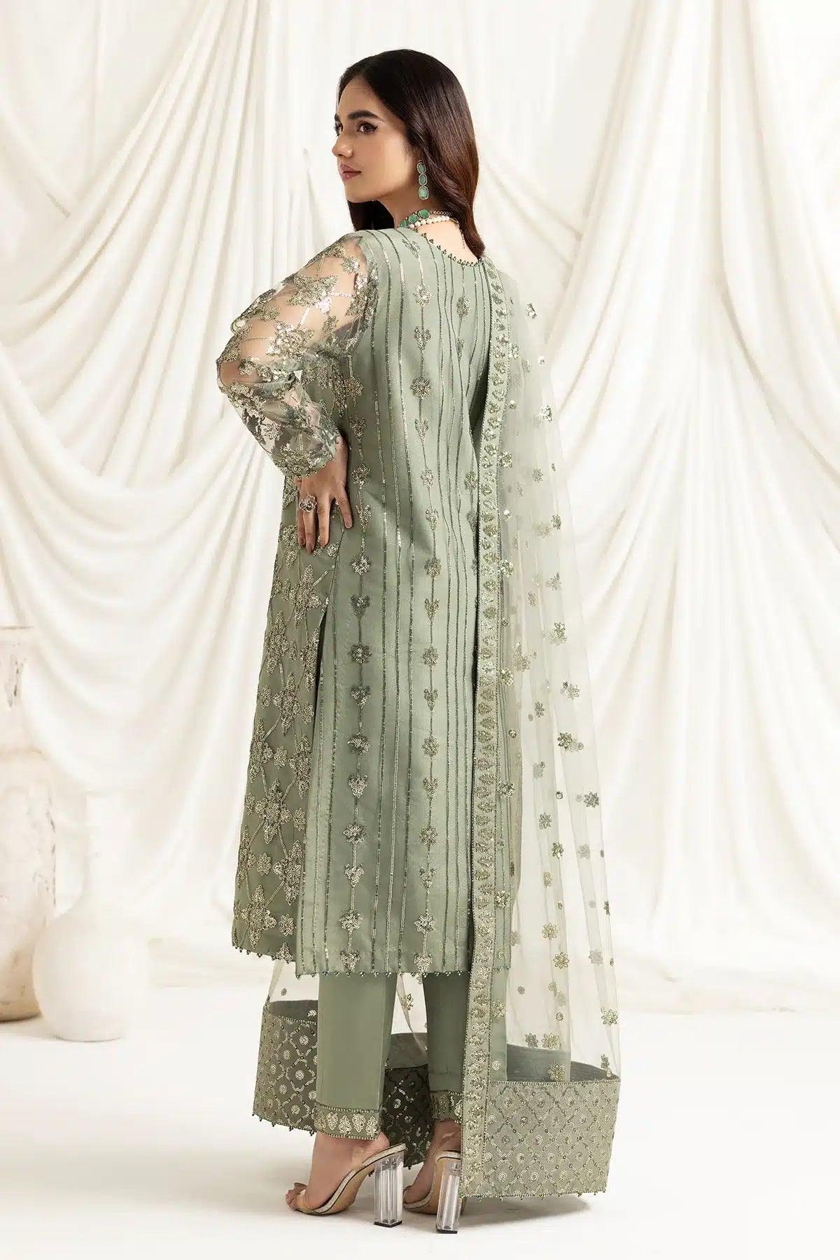 Alizeh | Dua Formals 23 | DUA-V02D02B-ALARA(PISTACHIO) - Rang-e-Khaas