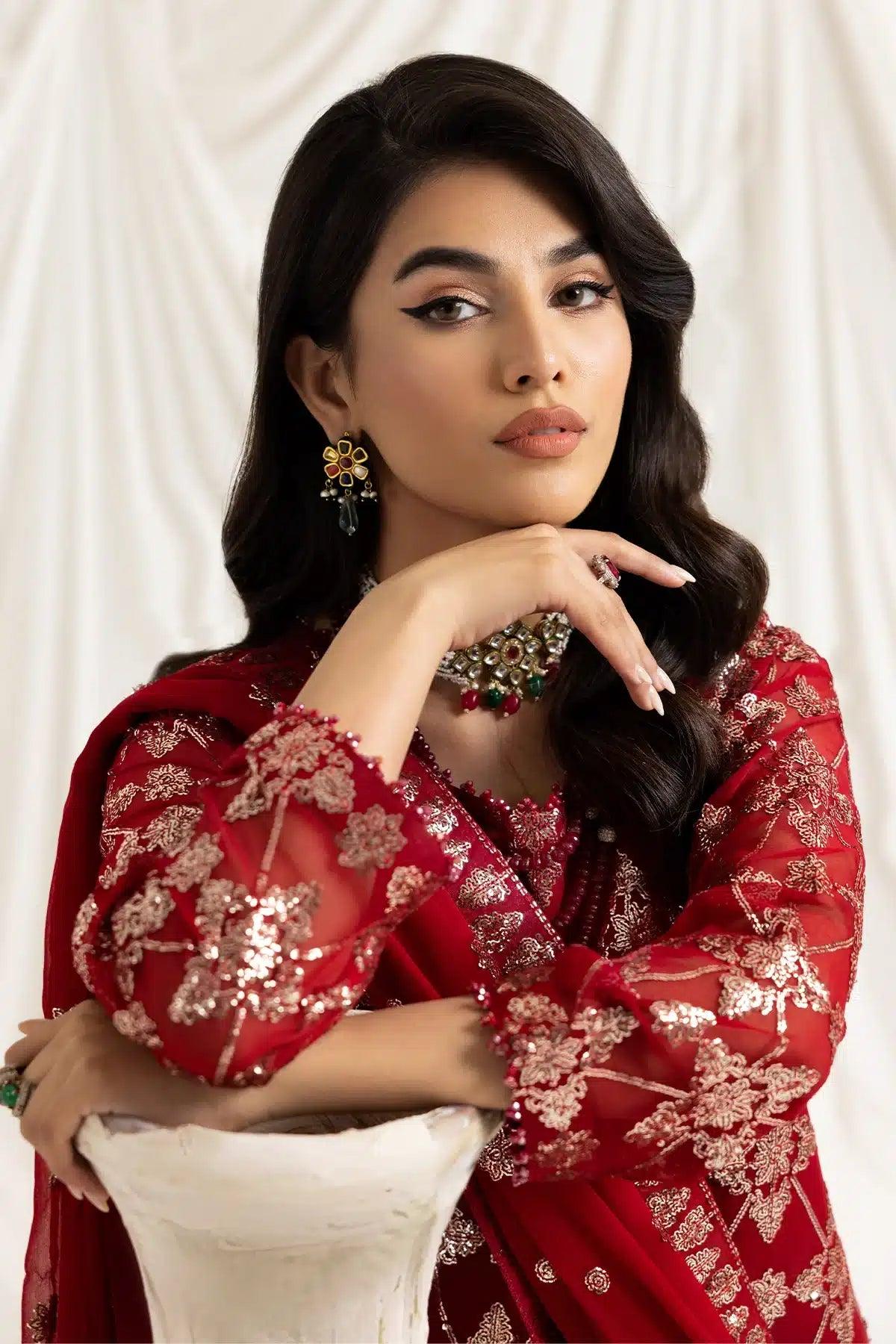 Alizeh | Dua Formals 23 | DUA-V02D02A-ALARA(RED) - Rang-e-Khaas
