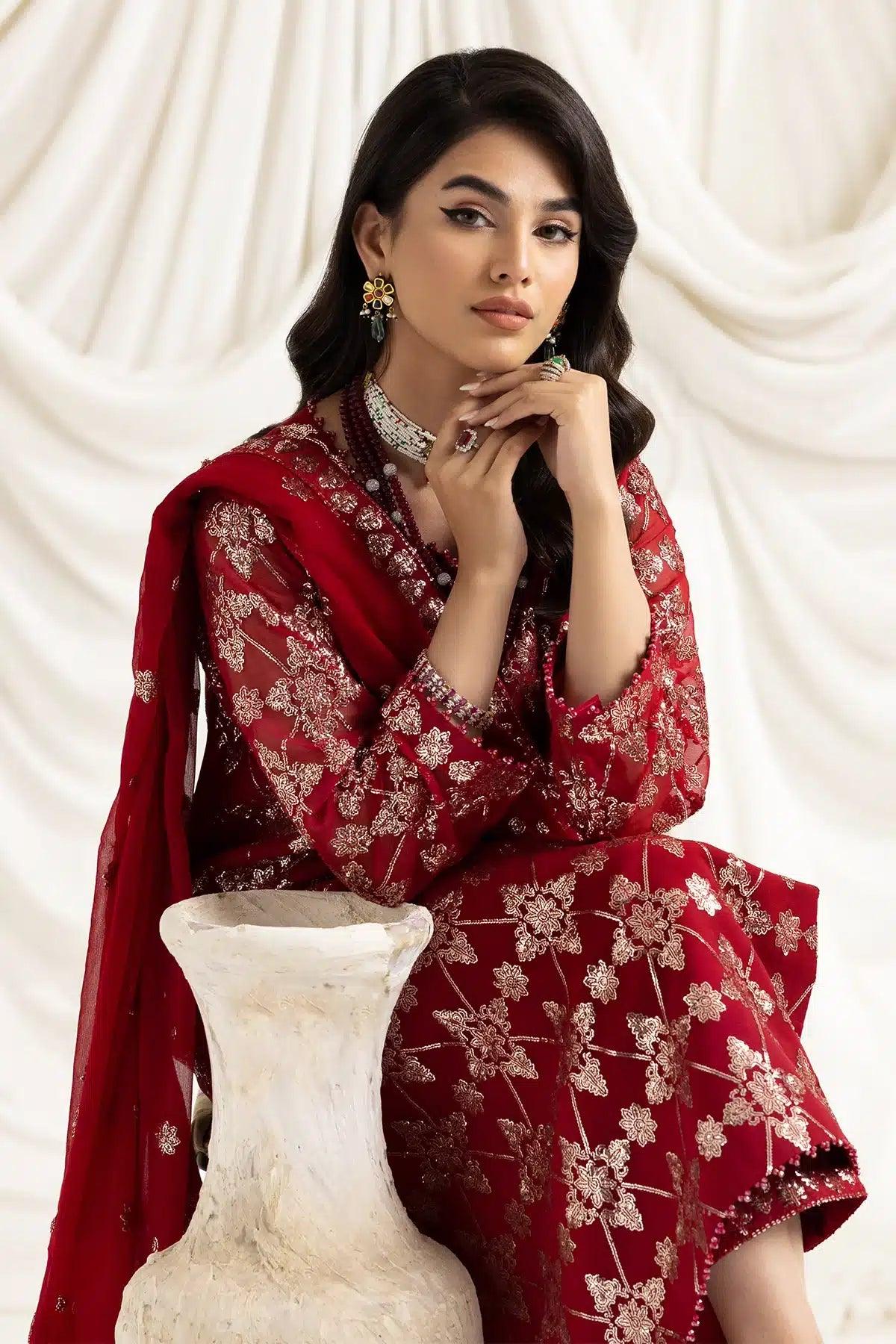 Alizeh | Dua Formals 23 | DUA-V02D02A-ALARA(RED) - Rang-e-Khaas
