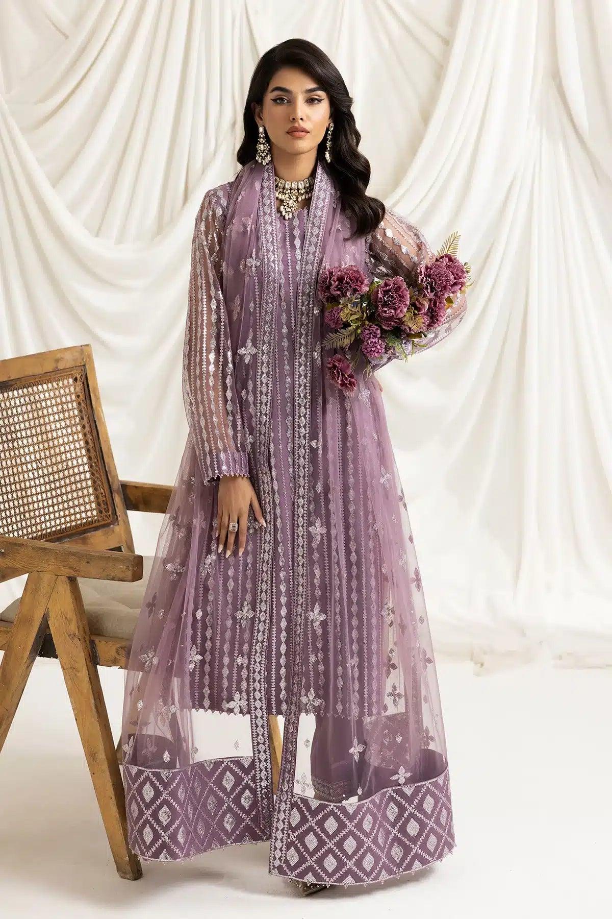 Alizeh | Dua Formals 23 | DUA-V02D03B-AYSAL(LILAC) - Rang-e-Khaas