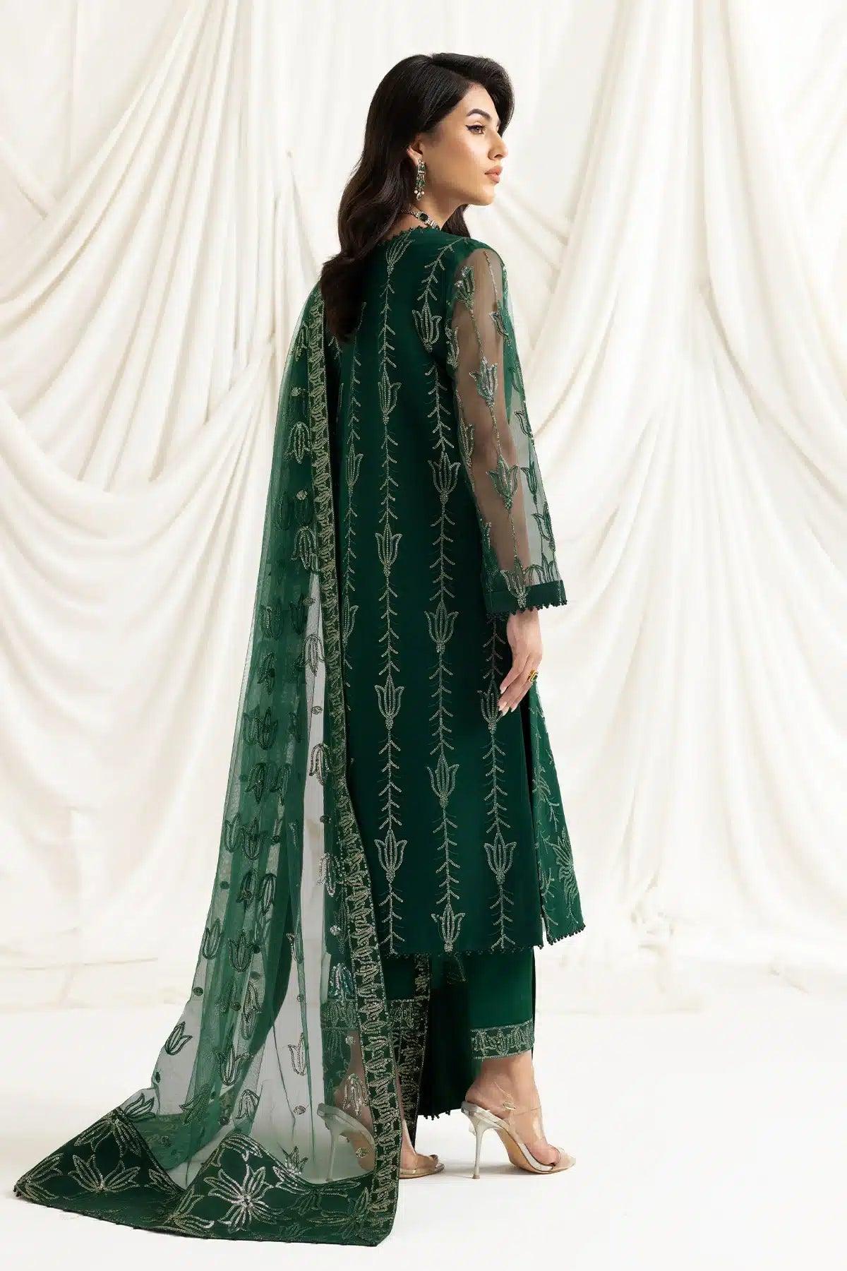 Alizeh | Dua Formals 23 | DUA-V02D05A-ELNAZ(GREEN) - Rang-e-Khaas