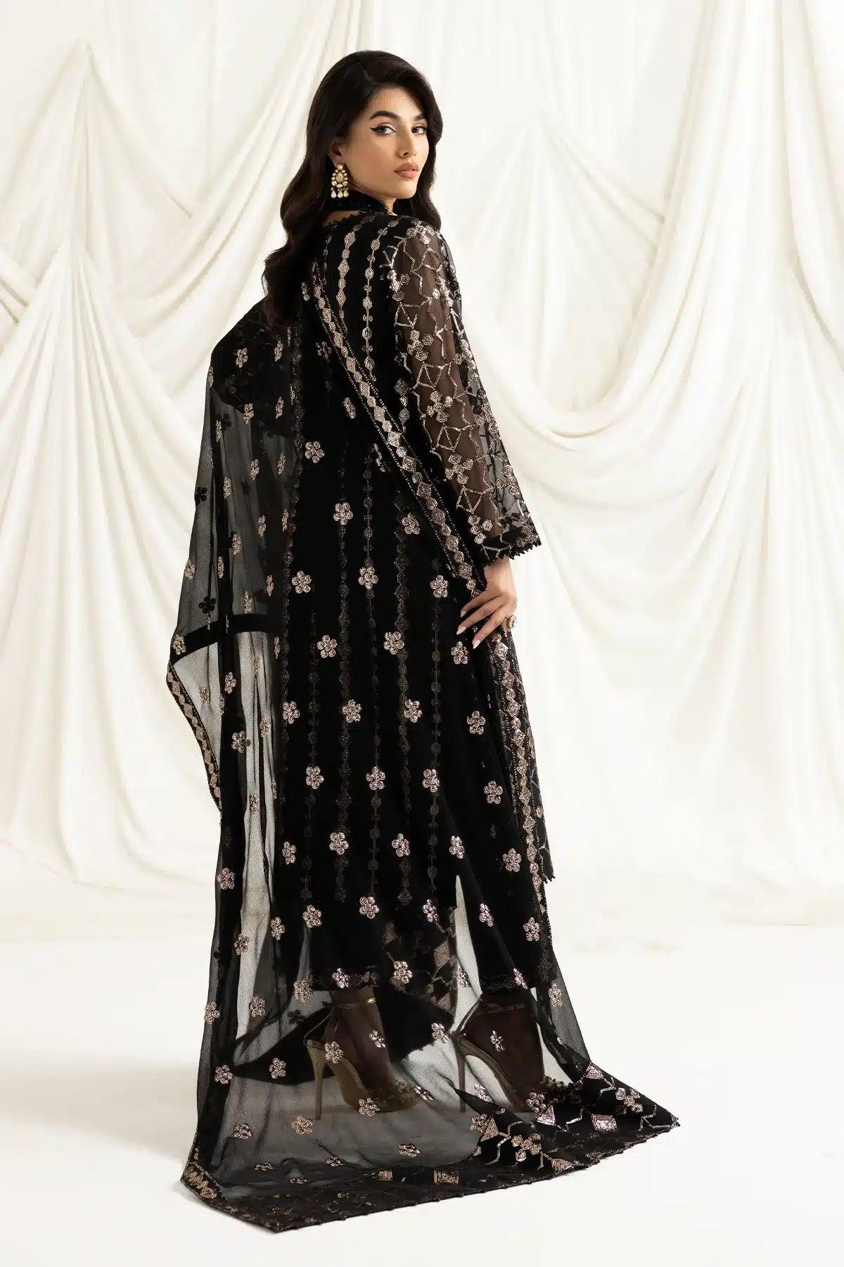 Alizeh | Dua Formals 23 | DUA-V02D04A-NAZIK(BLACK) - Rang-e-Khaas