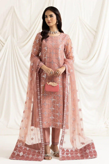 Alizeh | Dua Formals 23 | DUA-V02D04B-NAZIK(PINK) - Rang-e-Khaas