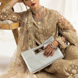 Alizeh | Dua Formals 23 | DUA-V02D01B- AIREEN(IVORY BEIGE)