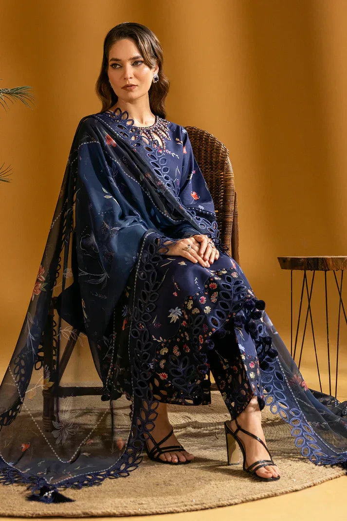 Alizeh | Maahi Embroidered Lawn | Iris - Rang-e-Khaas