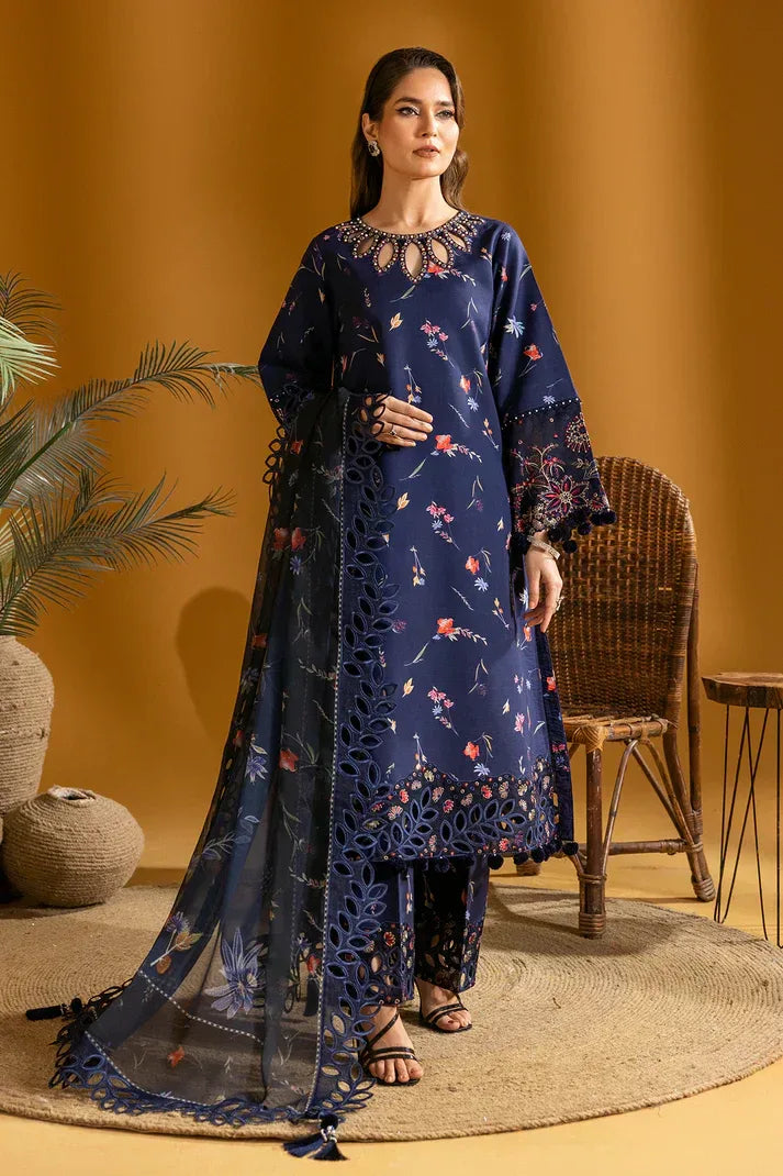 Alizeh | Maahi Embroidered Lawn | Iris - Rang-e-Khaas