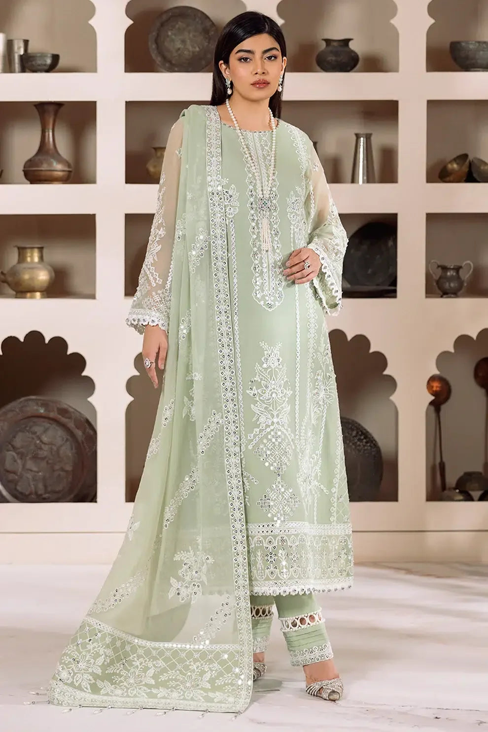 Alizeh | Dua Formals 23 | DUA-V01D04A- MEHRUNISA ( PISTA ) - Rang-e-Khaas