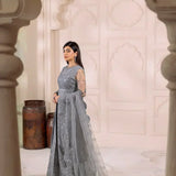 Alizeh | Dua Formals 23 | DUA-V01D01B- KHIRAD ( GREY )