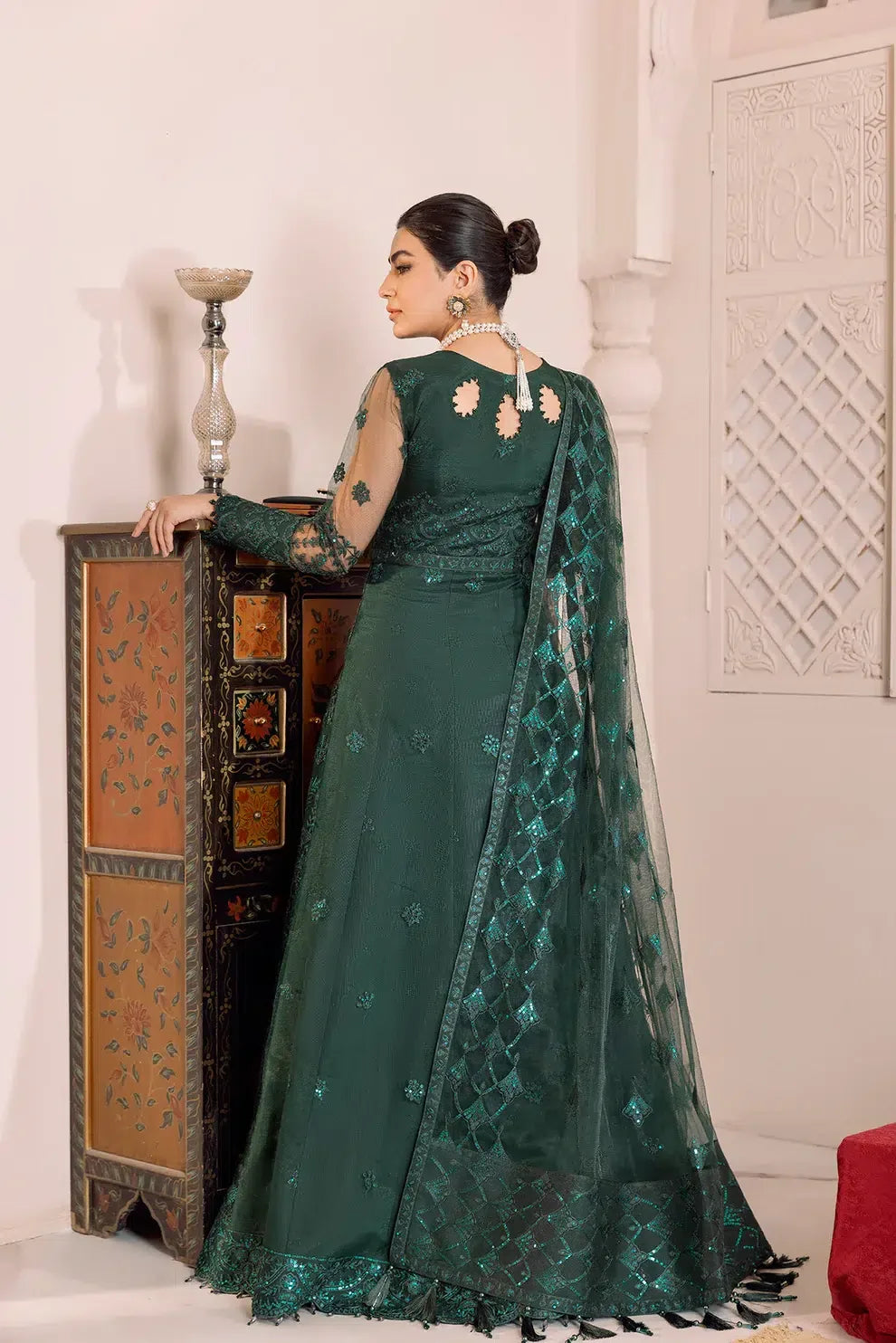 Alizeh | Dua Formals 23 | DUA-V01D05A- RYAN ( GREEN ) - Rang-e-Khaas