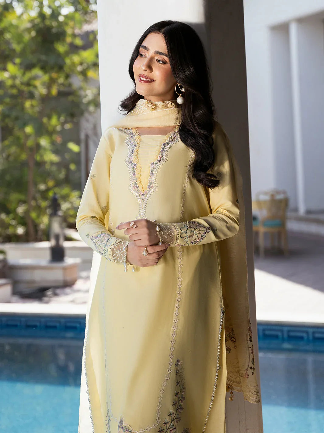 Izel | Mahveen Festive Lawn 25 | AMEL - Rang-e-Khaas
