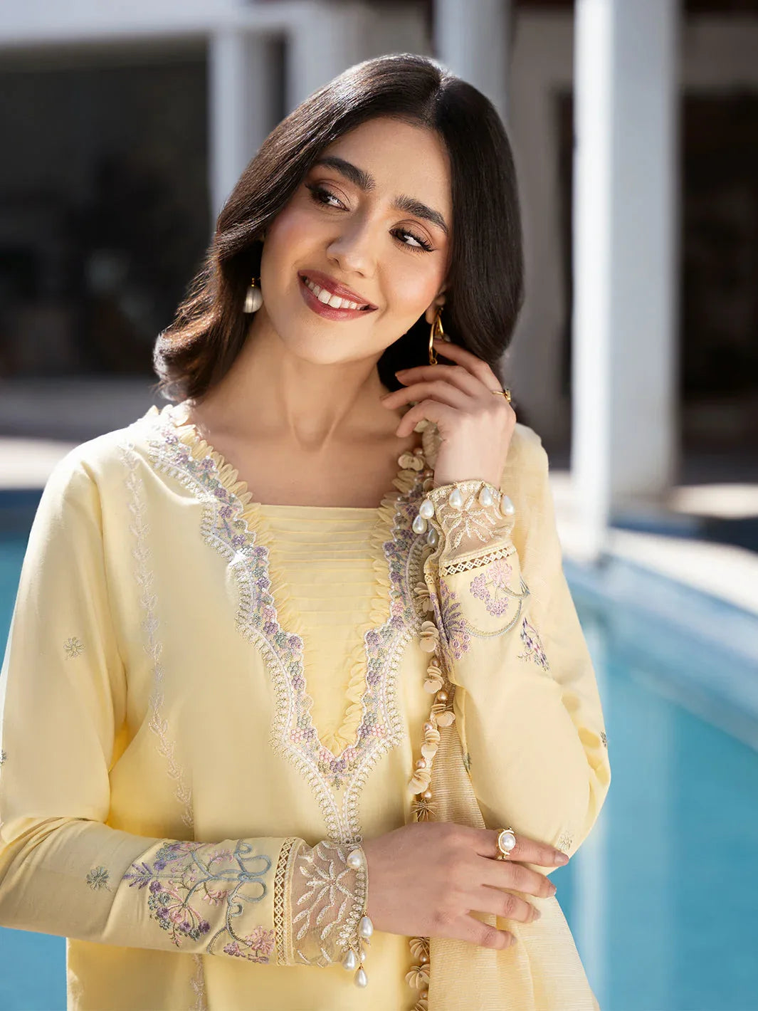 Izel | Mahveen Festive Lawn 25 | AMEL - Rang-e-Khaas