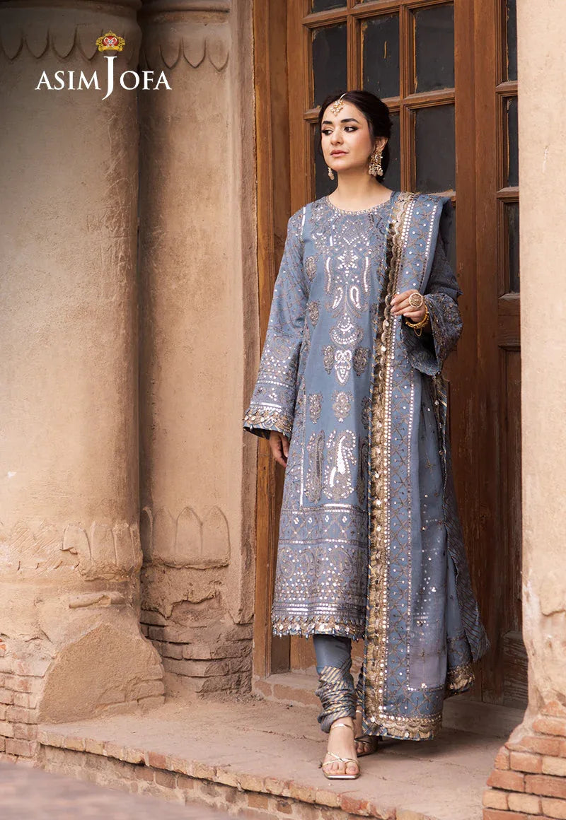 Asim Jofa | Chikankari Eid24 | AJCE-12 - Rang-e-Khaas