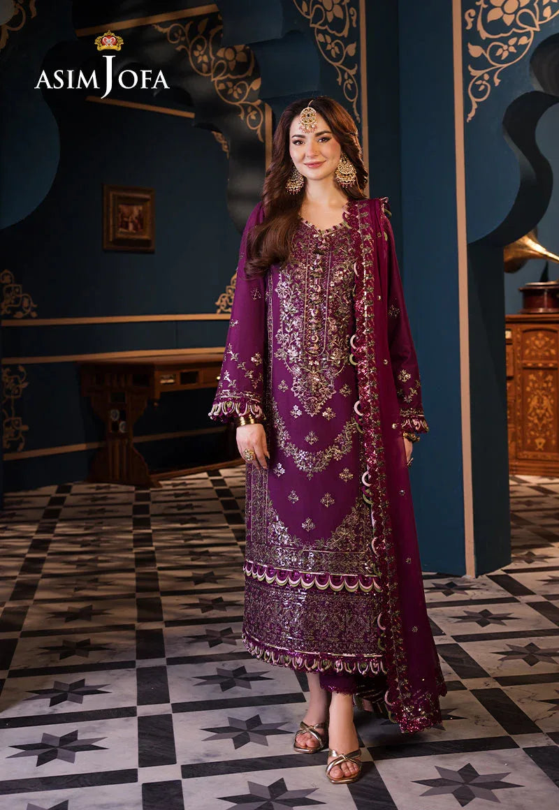 Asim Jofa | Fasana e Ishq Eid Luxury Lawn | AJFI-11 - Rang-e-Khaas