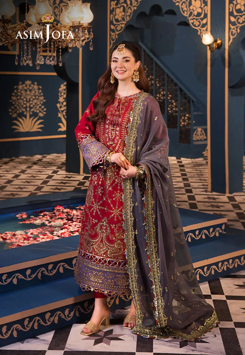 Asim Jofa | Fasana e Ishq Eid Luxury Lawn | AJFI-27 - Rang-e-Khaas