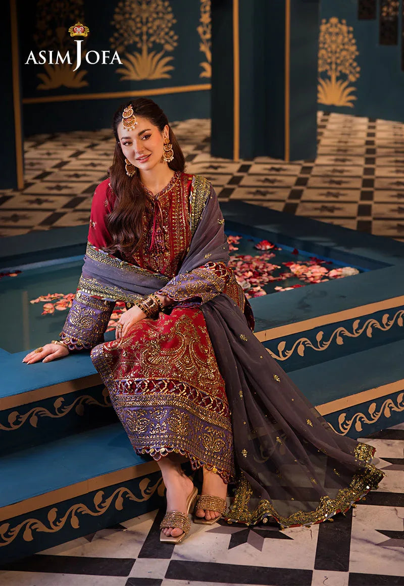Asim Jofa | Fasana e Ishq Eid Luxury Lawn | AJFI-27 - Rang-e-Khaas