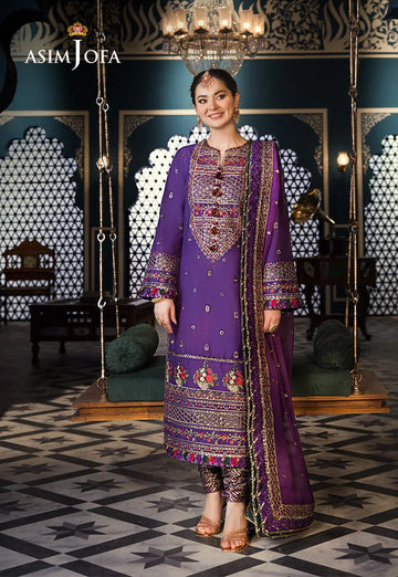 Asim Jofa | Fasana e Ishq Eid Luxury Lawn | AJFI-16 - Rang-e-Khaas