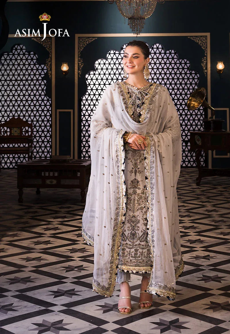 Asim Jofa | Fasana e Ishq Eid Luxury Lawn | AJFI-28 - Rang-e-Khaas