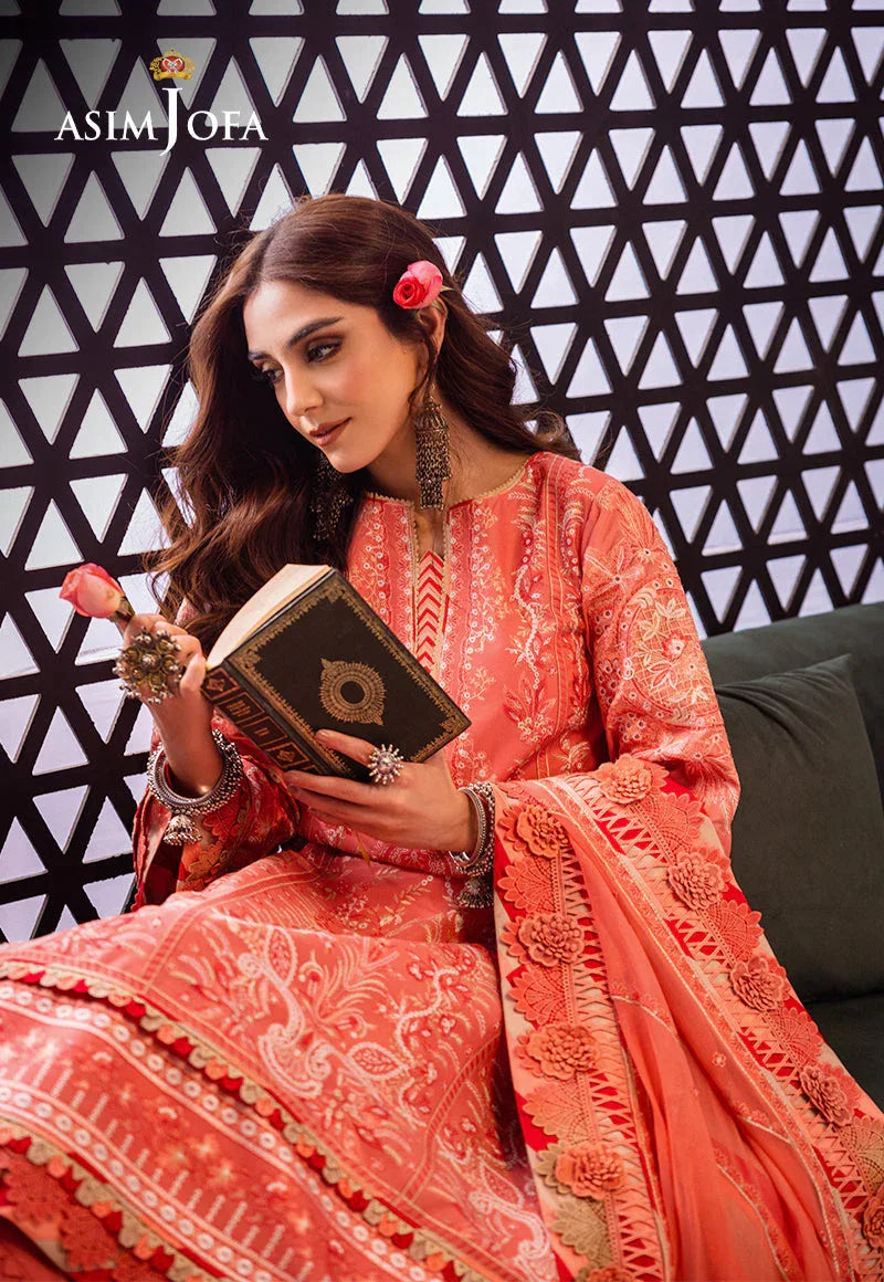 Asim Jofa | Fasana e Ishq Eid Luxury Lawn | AJFI-07 - Rang-e-Khaas