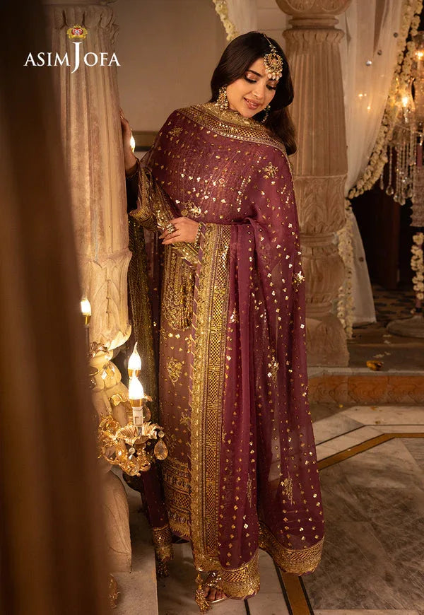 Asim Jofa | Shehnai Festive Collection | AJSH-17 - Rang-e-Khaas