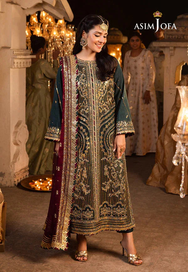 Asim Jofa | Shehnai Festive Collection | AJSH-20 - Rang-e-Khaas
