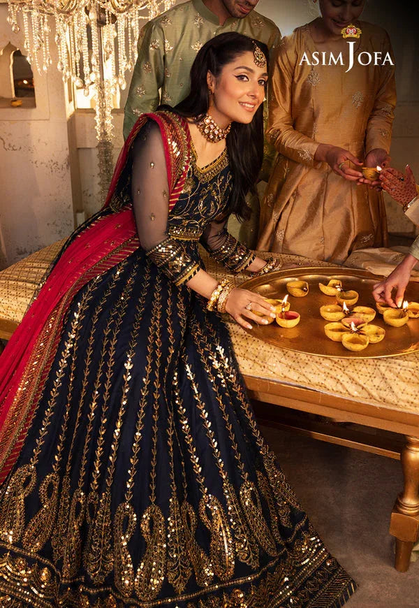 Asim Jofa | Shehnai Festive Collection | AJSH-10 - Rang-e-Khaas