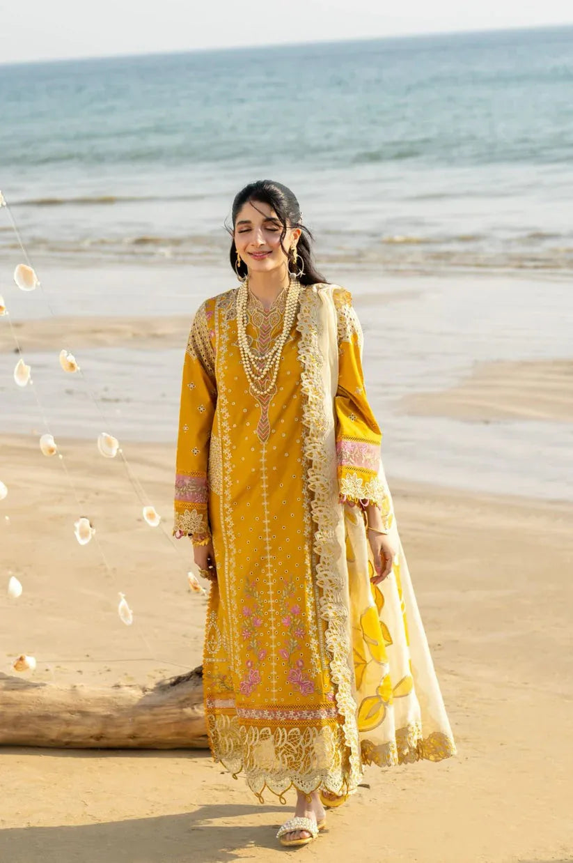 Aabyaan | Saagar Luxury Lawn 25 | ZIYANA (AS-05) - Rang-e-Khaas