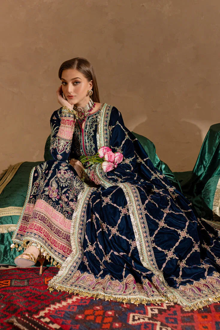 Marjjan | De Rose Velvet | MRV-10 (BLUE) - Rang-e-Khaas