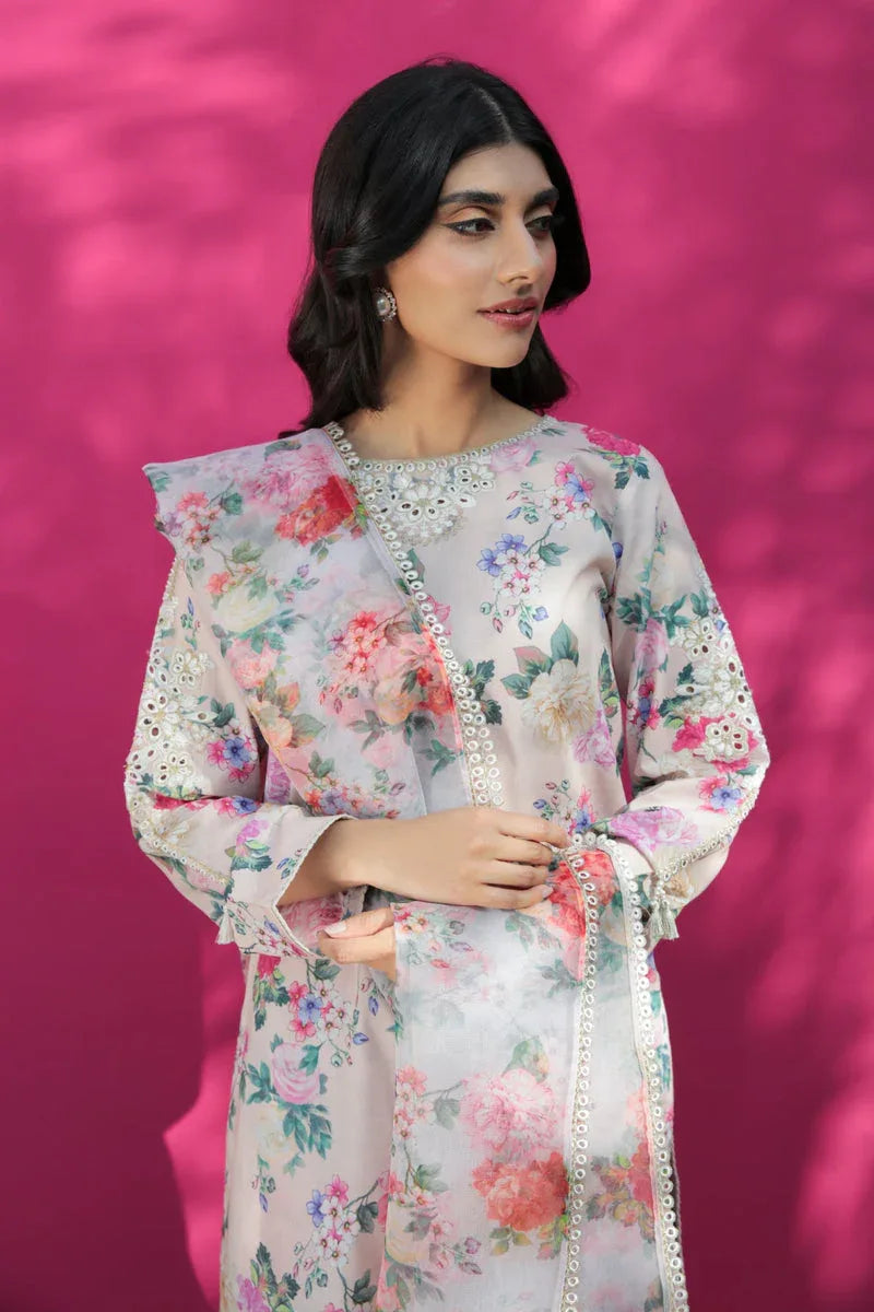 Baroque | Lawn Collection 24 | UF-191 - Rang-e-Khaas