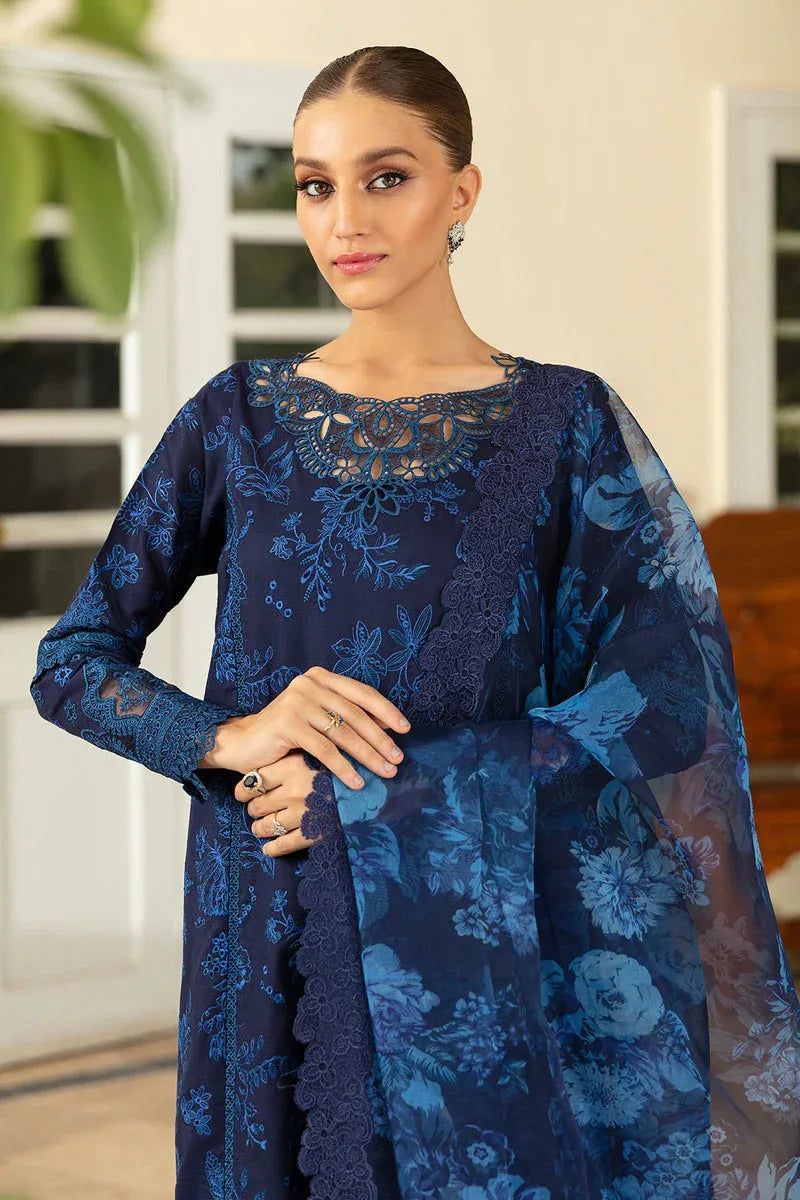 Baroque | Lawn Collection 24 | UF-380 - Rang-e-Khaas