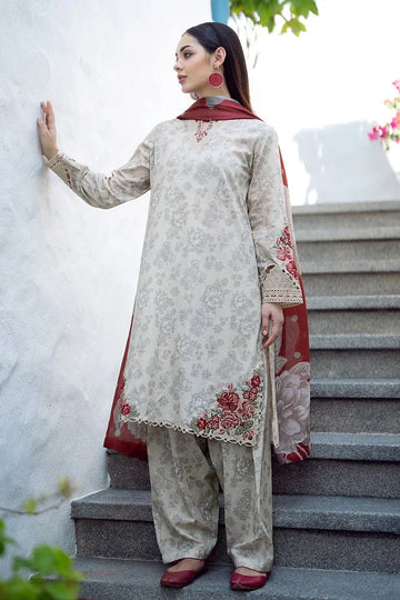 Baroque | Lawn Collection 24 | UF-549 - Rang-e-Khaas