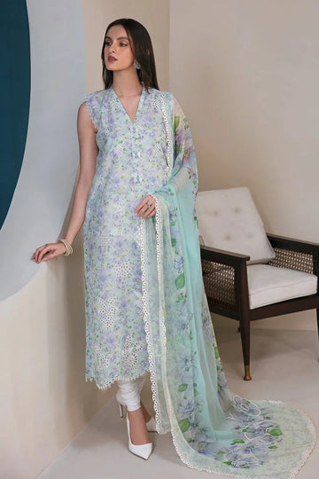 Baroque | Lawn Collection 24 | UF-357 - Rang-e-Khaas
