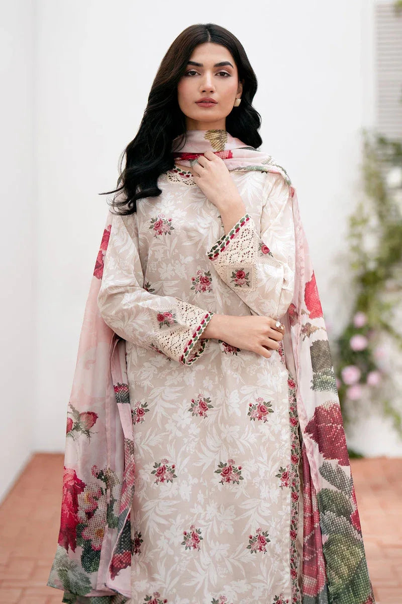 Baroque | Lawn Collection 24 | UF-535 - Rang-e-Khaas