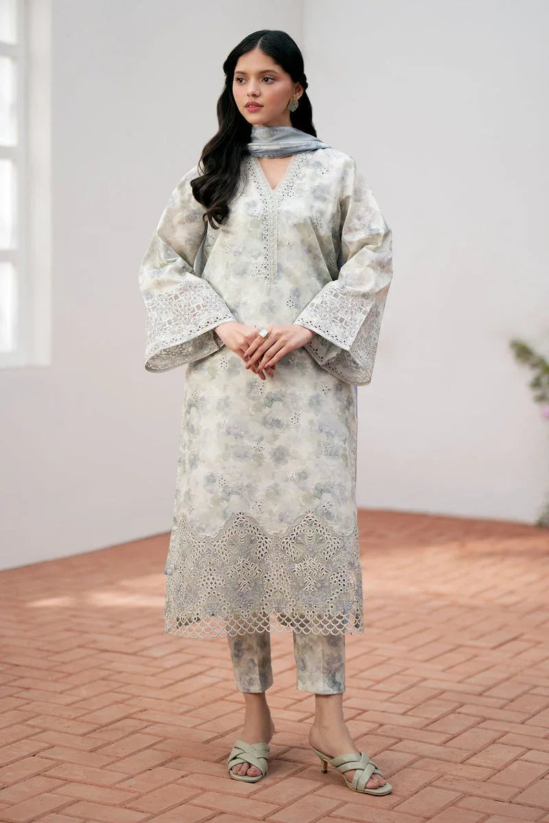 Baroque | Lawn Collection 24 | UF-536 - Rang-e-Khaas